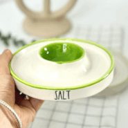 مزهخوری دو تکه گرد سبز – سرامیکی شیک برای پذیرایی