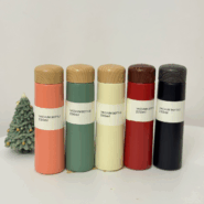 تراول ماگ مینی قلمی درب چوبی – Vacuum Bottle 250ml استیل و شیک